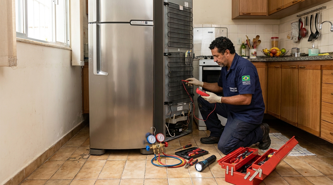 Técnico de geladeira perto de mim em Guarapari‑ES